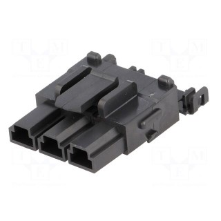 Plug | wire-wire/PCB | female | Mini-Fit Sr | 10mm | PIN: 3 | 600V