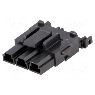 Plug | wire-wire/PCB | female | Mini-Fit Sr | 10mm | PIN: 3 | 600V