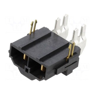 Socket | wire-board | male | Mini-Fit Sr | 10mm | PIN: 2 | 50A | THT | 600V