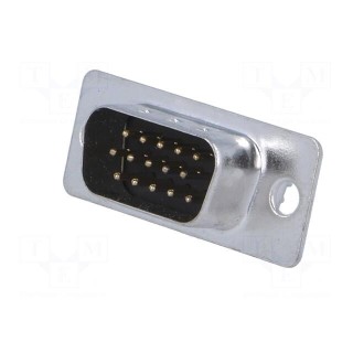 D-Sub HD | PIN: 15 | plug | male | for cable | soldering