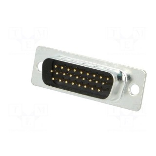 D-Sub HD | PIN: 26 | plug | male | for cable | soldering | Colour: black
