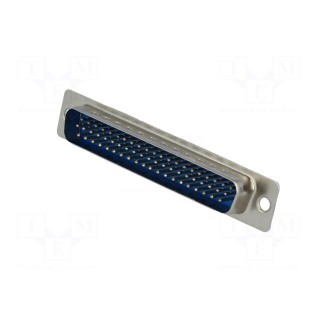 D-Sub HD | PIN: 62 | plug | male | for cable | straight | soldering | 5A