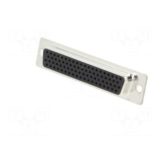 D-Sub HD | PIN: 78 | plug | female | for cable | soldering | Colour: black
