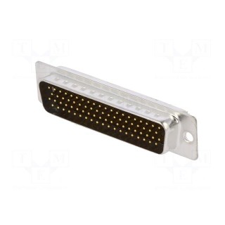 D-Sub HD | PIN: 78 | plug | male | for cable | soldering | Colour: black