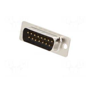D-Sub | PIN: 15 | male | for cable | soldering | 3A | Plating: gold flash