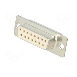 D-Sub | PIN: 15 | plug | female | for cable | soldering