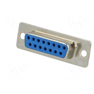 D-Sub | PIN: 15 | plug | female | for cable | soldering | 5A
