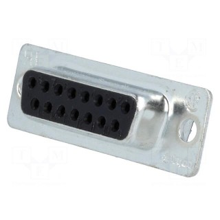 D-Sub | PIN: 15 | plug | female | for cable | soldering | Series: HD 20