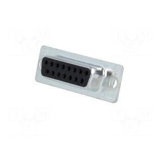D-Sub | PIN: 15 | plug | female | for cable | soldering | Series: HD 20