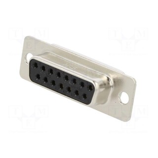 D-Sub | PIN: 15 | plug | female | soldering | Series: HD