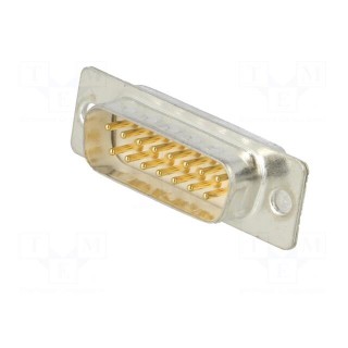 D-Sub | PIN: 15 | plug | male | for cable | soldering