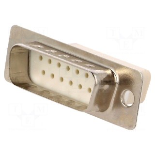 D-Sub | PIN: 15 | plug | male | for cable | Type: w/o contacts | 3A | 250V