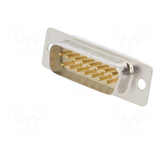 D-Sub | PIN: 15 | plug | male | soldering | 5A | Series: HD