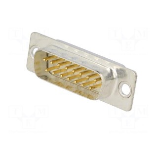 D-Sub | PIN: 15 | plug | male | soldering | Type: turned contacts