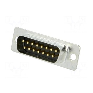 D-Sub | PIN: 15 | socket | male | on PCBs | straight | THT | 5A | -55÷105°C