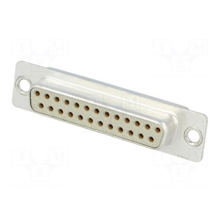 D-Sub | PIN: 25 | plug | female | soldering | Type: turned contacts