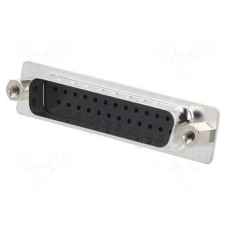 D-Sub | PIN: 25 | plug | male | for cable | crimped | Type: w/o contacts