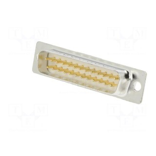 D-Sub | PIN: 25 | plug | male | for cable | soldering | Colour: white
