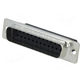 D-Sub | PIN: 25 | plug | male | for cable | Type: w/o contacts | 5A | 250V