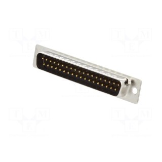 D-Sub | PIN: 37 | male | for cable | soldering | 3A | Plating: gold flash