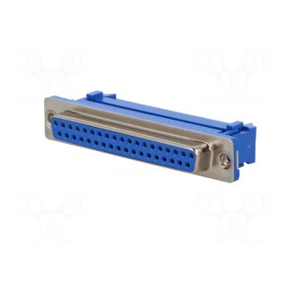 D-Sub | PIN: 37 | plug | female | for ribbon cable | IDC | UNC4-40 | 1.27mm