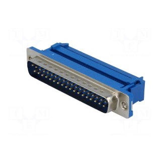 D-Sub | PIN: 37 | plug | male | for ribbon cable | IDC | UNC 4-40 | 1.27mm