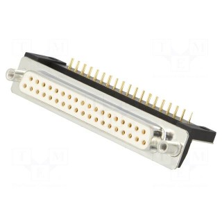 D-Sub | PIN: 37 | socket | female | for panel mounting,on PCBs | THT