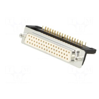 D-Sub | PIN: 50 | socket | female | for panel mounting,on PCBs | THT
