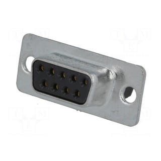D-Sub | PIN: 9 | plug | female | for cable | screw terminal | 7.5A | 300VAC
