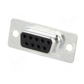 D-Sub | PIN: 9 | plug | female | for cable | soldering | 5A | 250V | 20mΩ