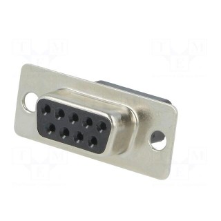 D-Sub | PIN: 9 | plug | female | for cable | Type: w/o contacts | 3A | 250V