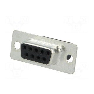 D-Sub | PIN: 9 | plug | female | for cable | Type: w/o contacts | 5A | 250V