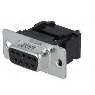 D-Sub | PIN: 9 | plug | female | for ribbon cable | IDC | 5A | 250V | 20mΩ