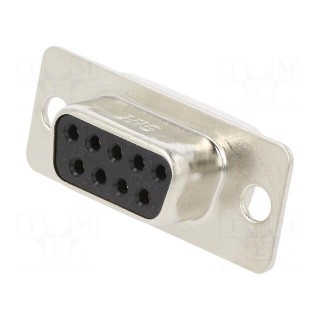 D-Sub | PIN: 9 | plug | female | soldering | Series: HD