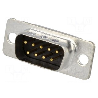 D-Sub | PIN: 9 | plug | male | for cable | screw terminal | 7.5A | UL94V-0