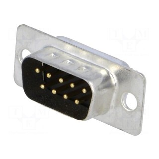 D-Sub | PIN: 9 | plug | male | for cable | soldering