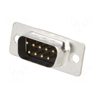 D-Sub | PIN: 9 | plug | male | for cable | soldering | 5A | 250V | 20mΩ