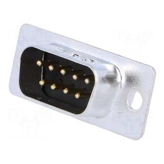 D-Sub | PIN: 9 | plug | male | for cable | soldering | Contacts: brass | 5A