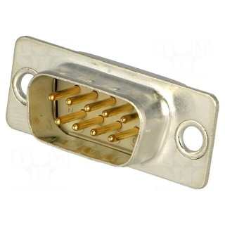 D-Sub | PIN: 9 | plug | male | soldering | Type: turned contacts