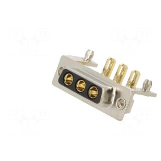 Special D-Sub | PIN: 3 | plug | female | on PCBs | THT | MHCD | 240V