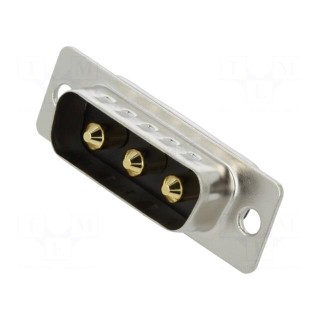 Special D-Sub | PIN: 3 | plug | male | on PCBs | THT | MHCD | 240V