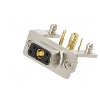 Special D-Sub | PIN: 5(1+4) | plug | female | on PCBs | THT | MHCD | 240V