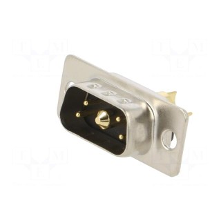 Special D-Sub | PIN: 5(1+4) | plug | male | for cable | soldering | MHCD