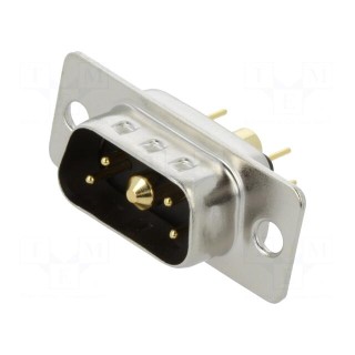 Special D-Sub | PIN: 5(1+4) | plug | male | on PCBs | THT | MHCD | 240V