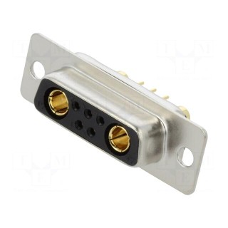 Special D-Sub | PIN: 7(2+5) | plug | female | on PCBs | THT | MHCD | 240V