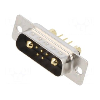 Special D-Sub | PIN: 7(2+5) | plug | male | on PCBs | THT | MHCD | 240V