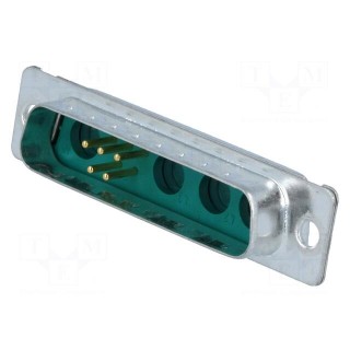 Special D-Sub | PIN: 9(4+5) | plug | male | for cable | soldering | 250V