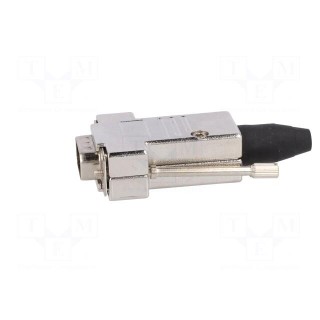 D-Sub | PIN: 15 | plug | male | straight | soldering | for cable | black