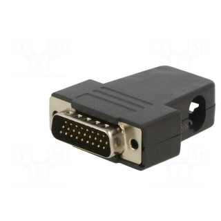 D-Sub | PIN: 26 | plug | male | soldering | for cable | black