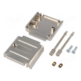 Enclosure: for D-Sub adapters | D-Sub 15pin | shielded | UNC 4-40